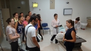 Servio de radioterapia do COI foi apresentado aos estudantes.
