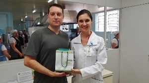Professor Roberto Lambert conheceu o Servio de Nutrio e Diettica do Hospital